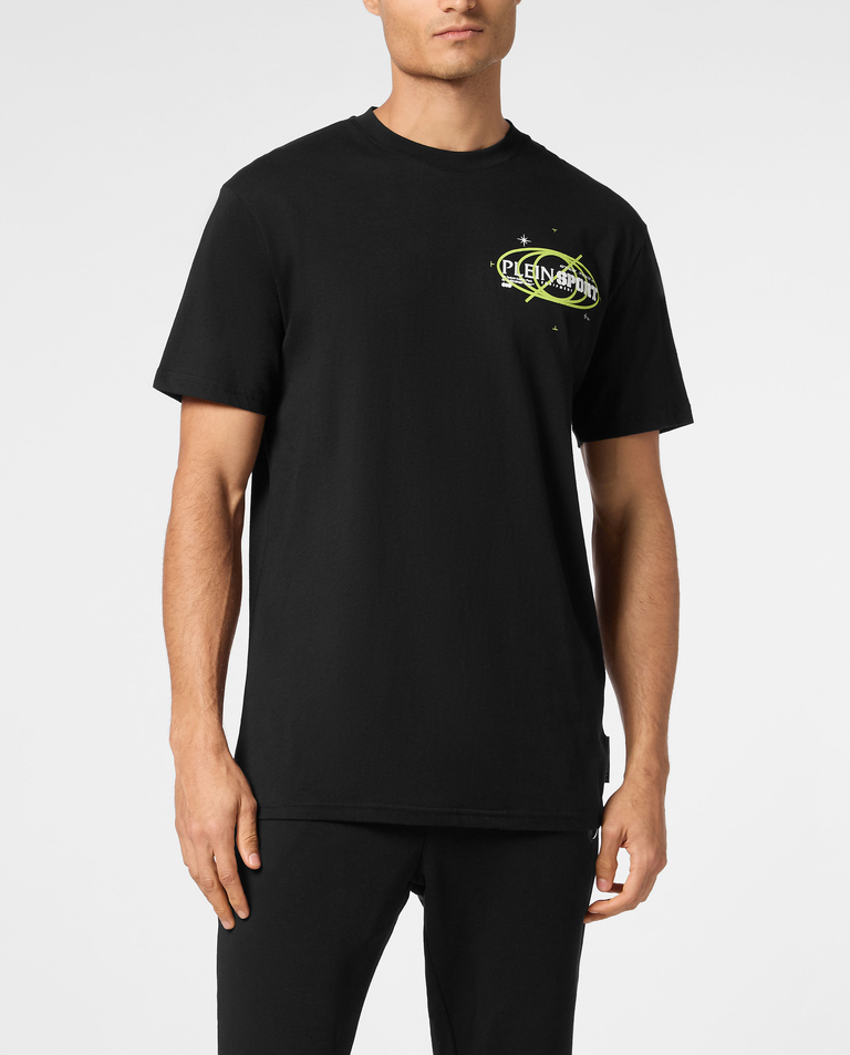Bawełniany t-shirt z okrągłym dekoltem - Image #0