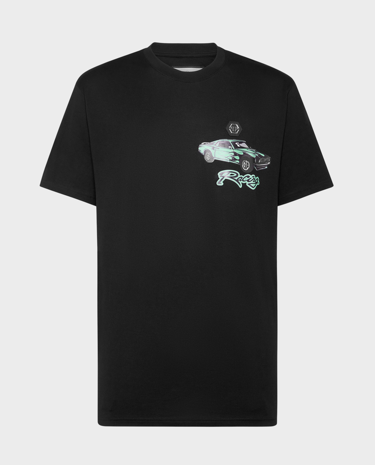 Czarny t-shirt z bawełny