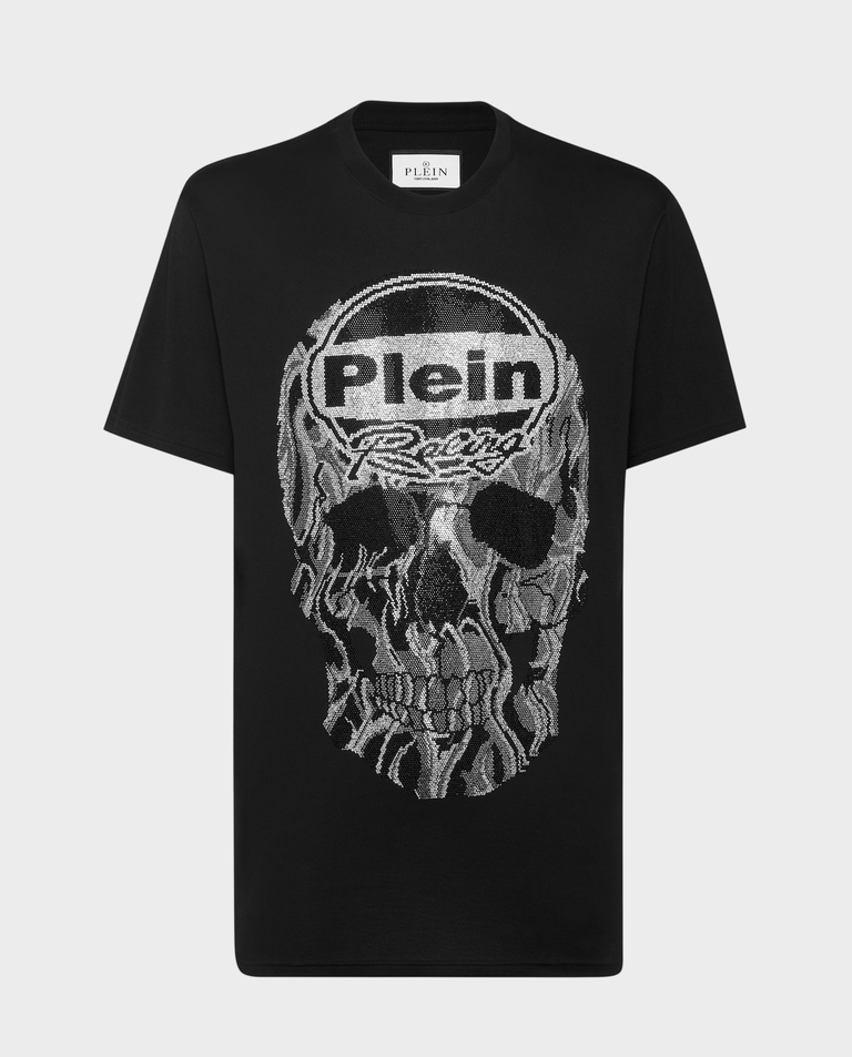 Czarny t-shirt z kultową czaszką