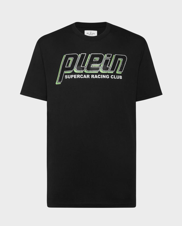 T-shirt ze zdobionym logo