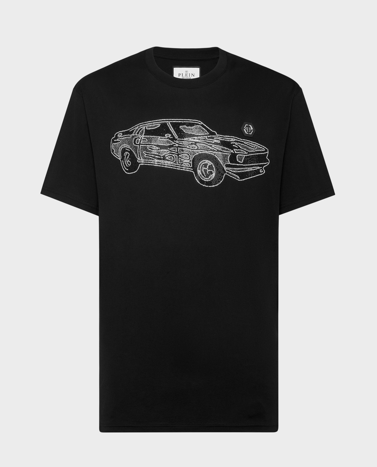 T-shirt z kryształami