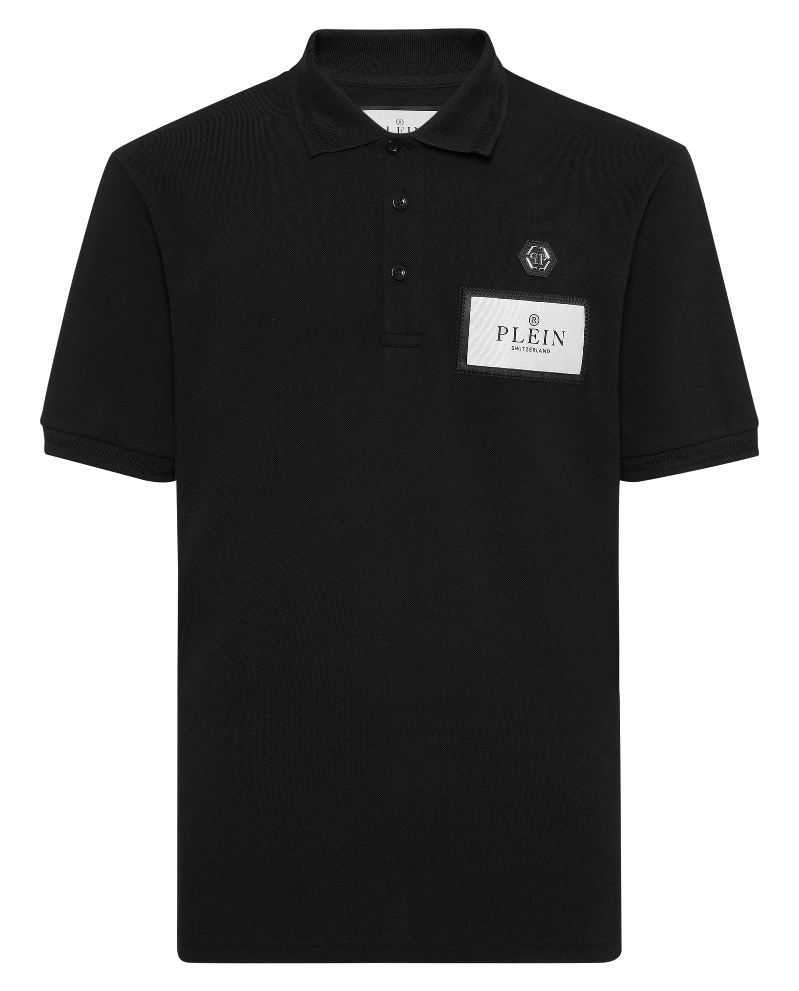 Czarna koszulka polo z logo - Image #4