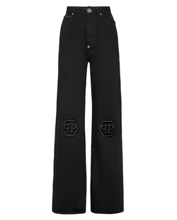 Czarne jeansy Skater Fit Hexagon - Image #1