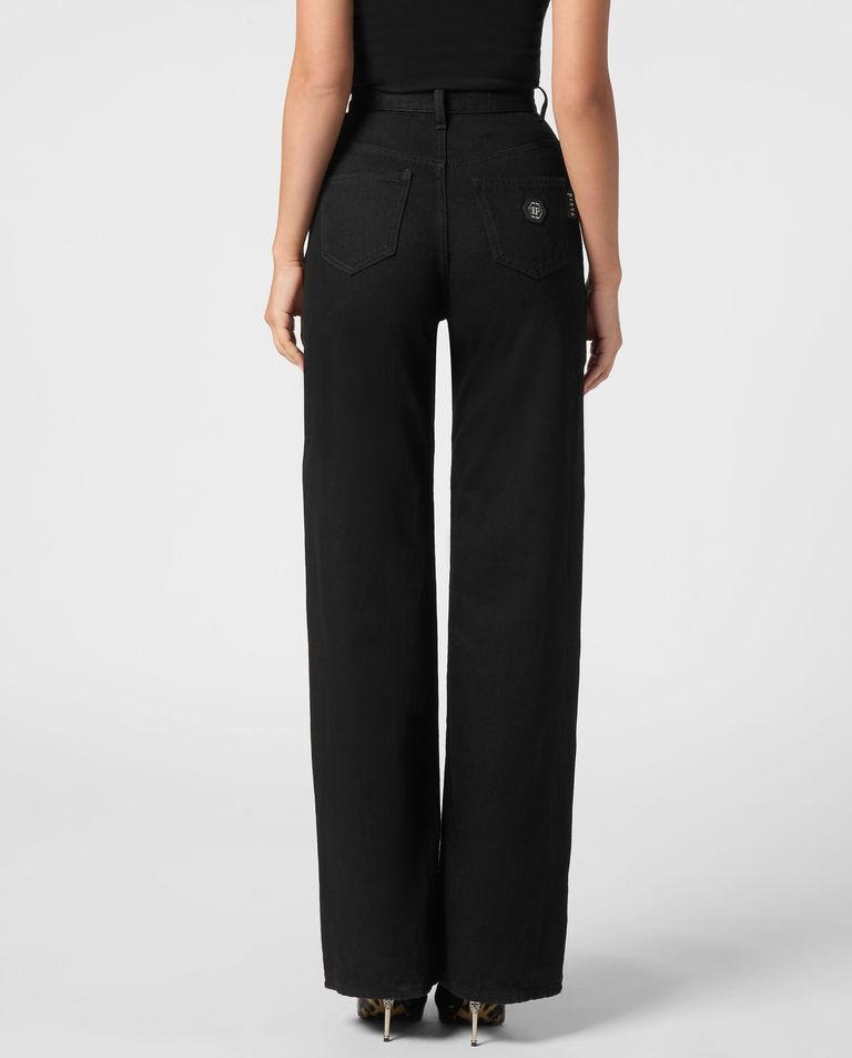 Czarne jeansy Skater Fit Hexagon - Image #2