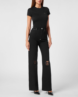 Czarne jeansy Skater Fit Hexagon - Image #3