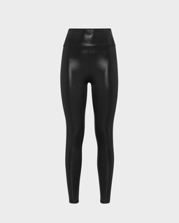 Błyszczące czarne legginsy - Image #0