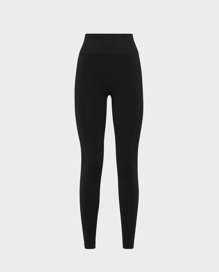 Czarne legginsy z logo