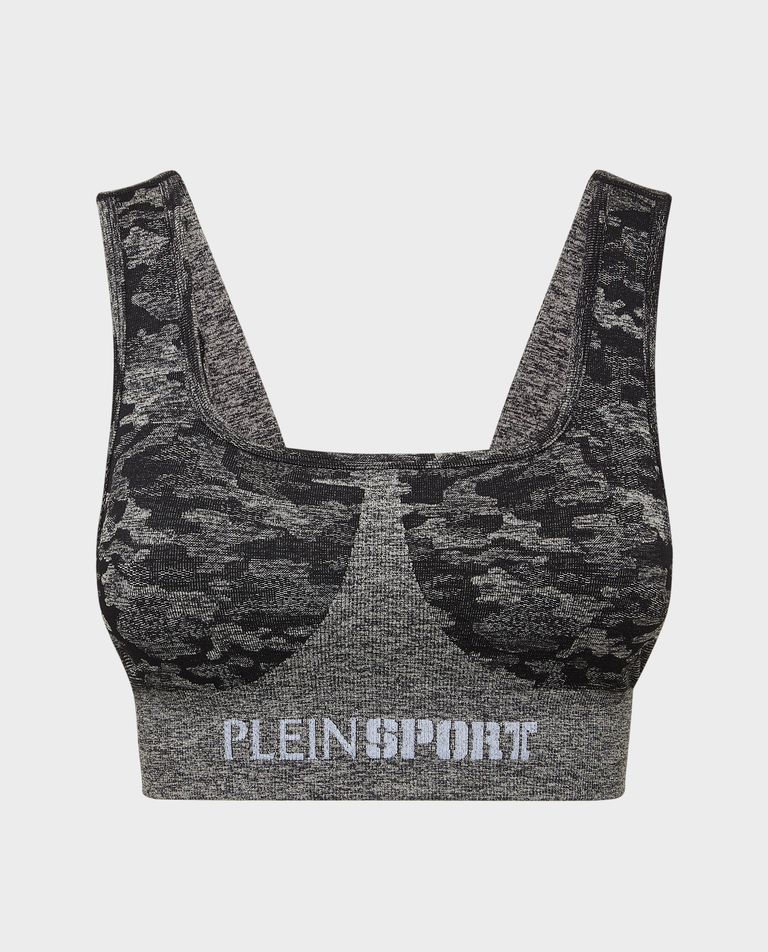 Sportowy top moro z logo