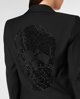 Wełniana marynarka Skull Strass - Image #3