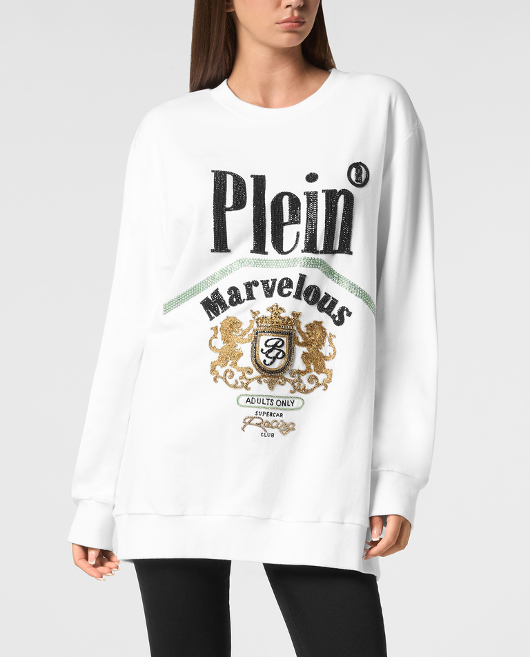 Pulower z okrągłym dekoltem LS