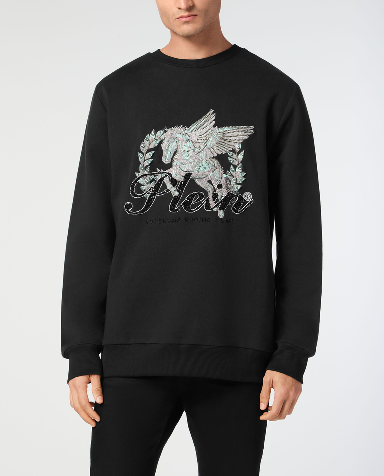 Czarna bluza ze zdobieniem Unicorn - Image #0