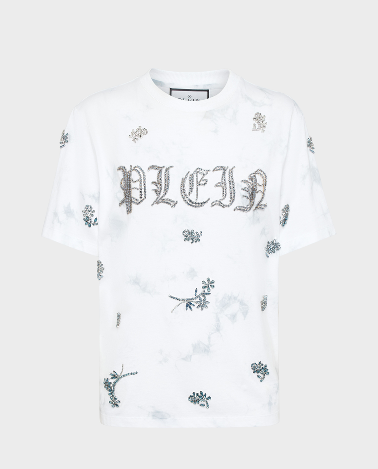 Biały t-shirt z logo