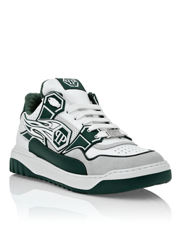 Biało-zielone sneakersy Hexagon - Image #1