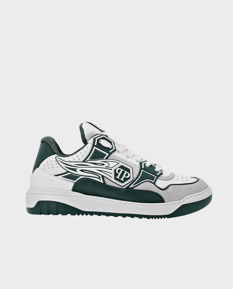 Biało-zielone sneakersy Hexagon - Image #0