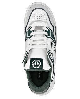 Biało-zielone sneakersy Hexagon - Image #4