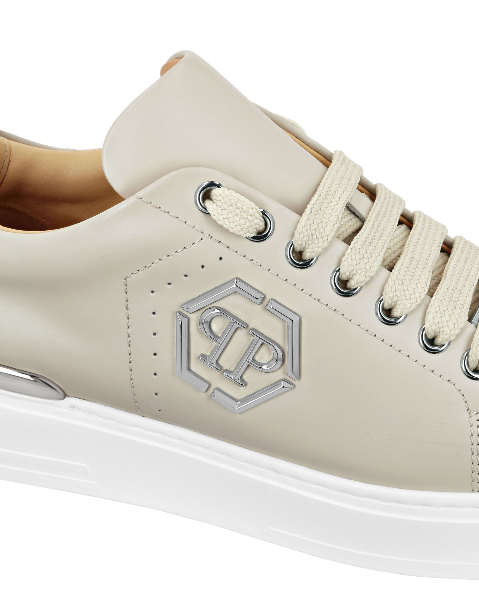 Beżowe sneakersy Hexagon - Image #2