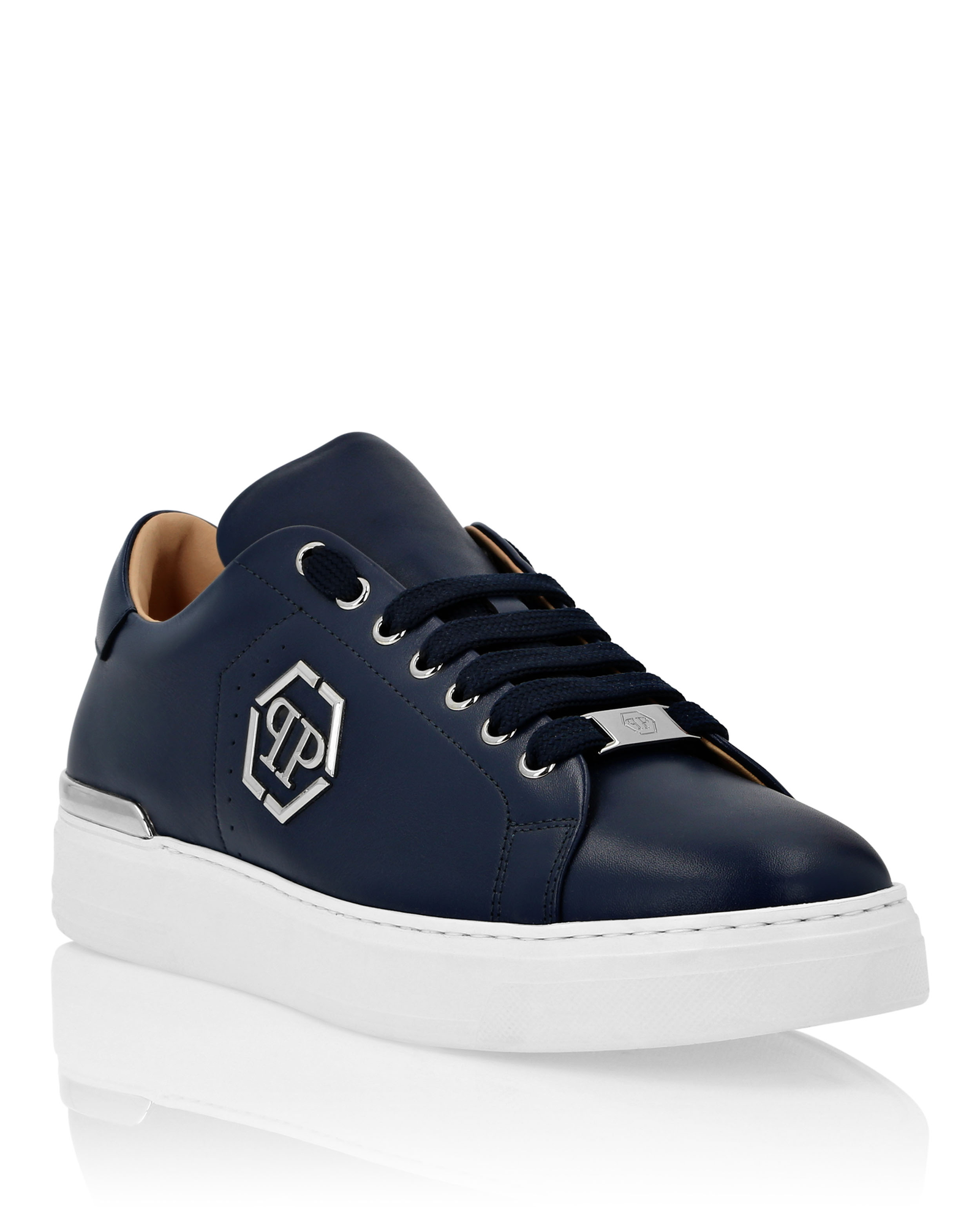 Granatowe sneakersy Hexagon - Image #1