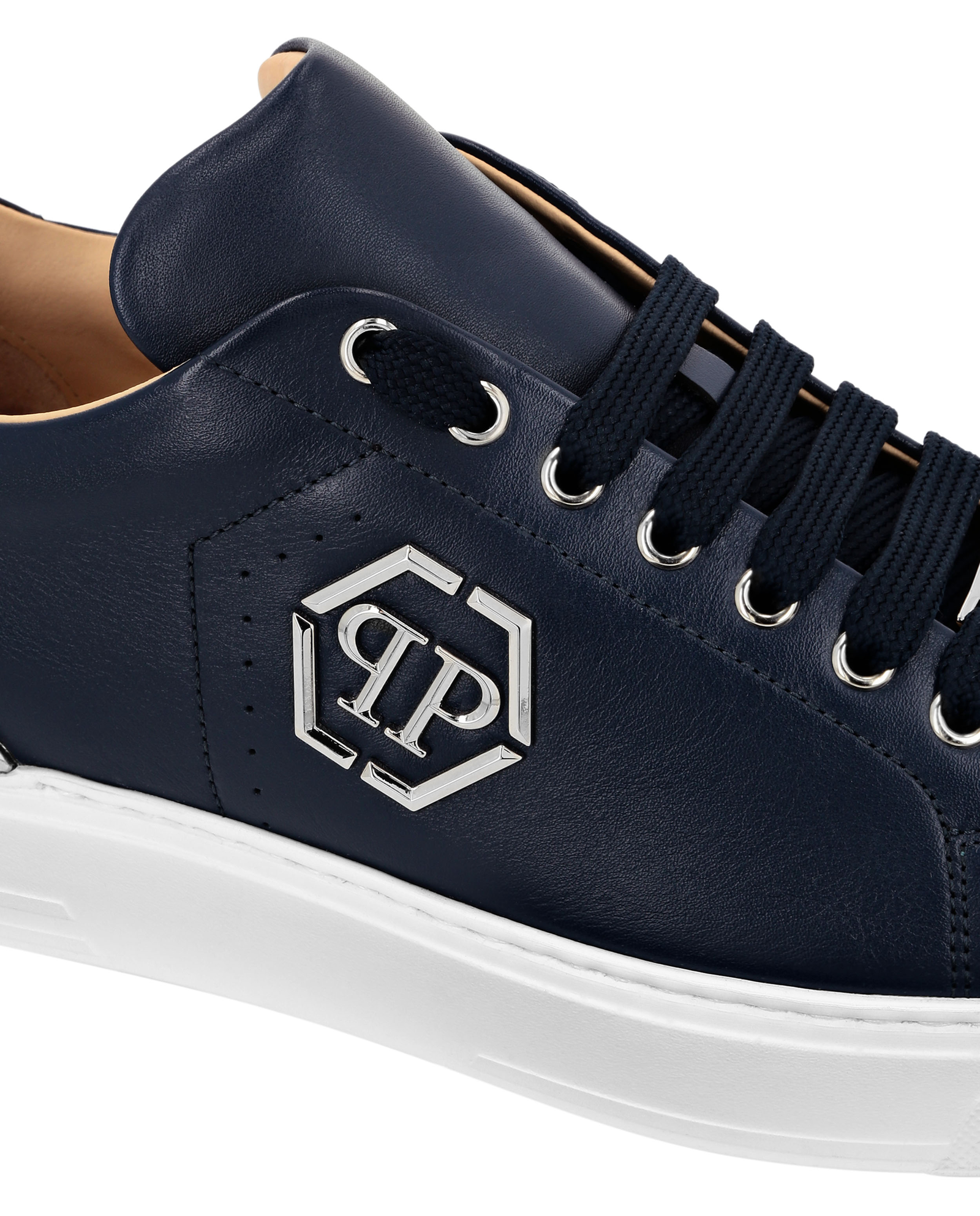 Granatowe sneakersy Hexagon - Image #4