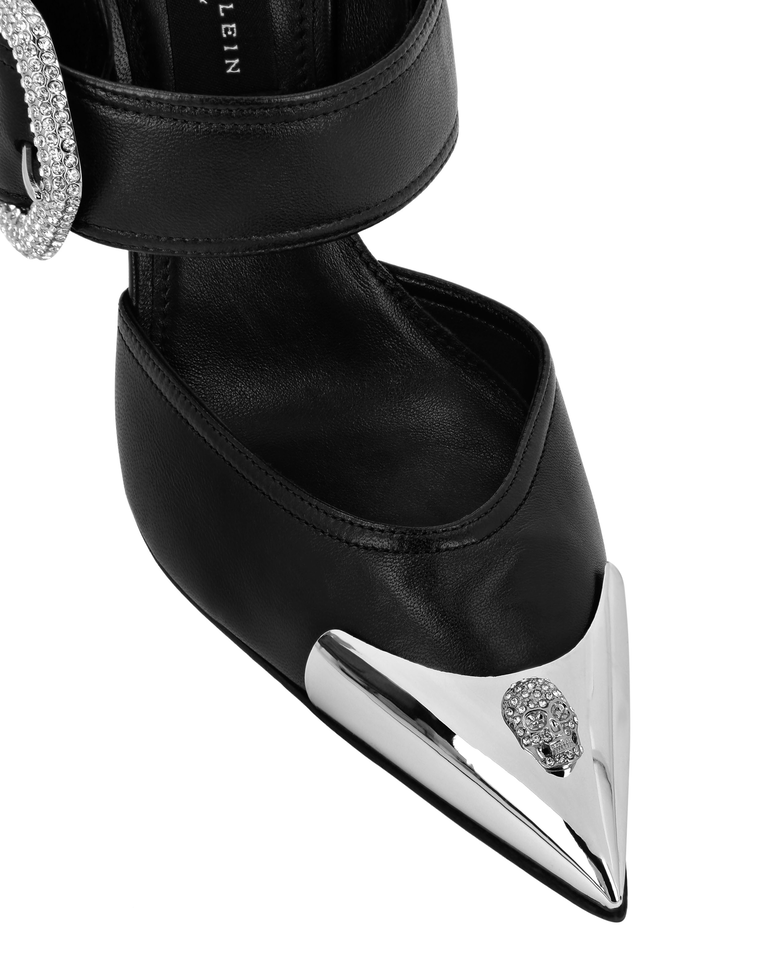 Czarne szpilki Skull Strass 120 - Image #3