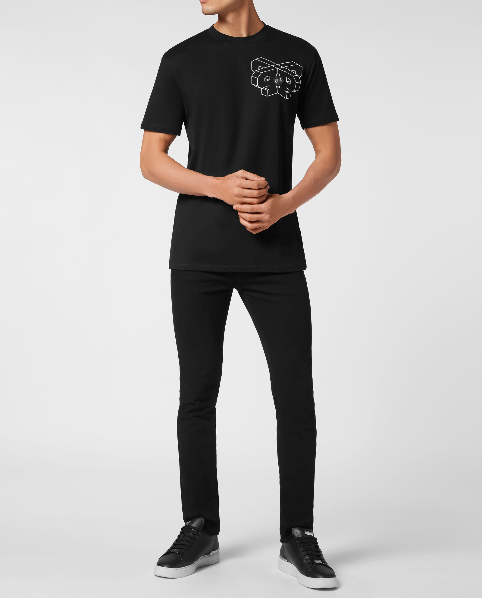 Czarny t-shirt z logo - Image #2