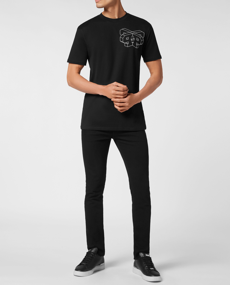 Czarny t-shirt z logo - Image #4