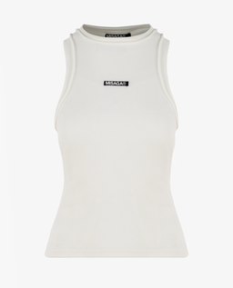 Biały tank top Core Rib - Image #3