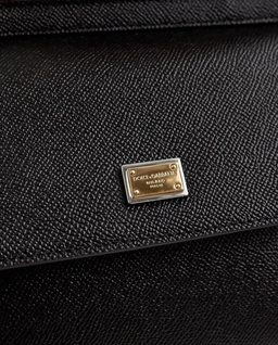 Czarna skórzana torebka do ręki Sicily Medium - Image #5