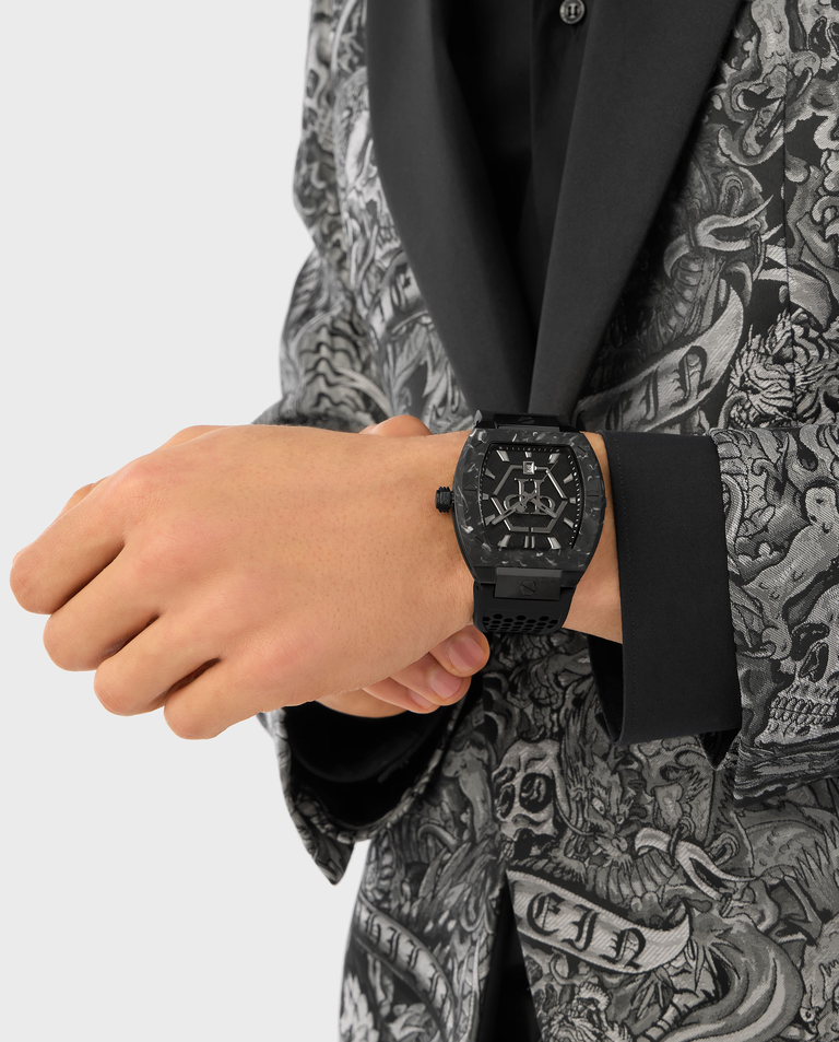 Czarny zegarek Hexagon Phantom - Image #1