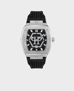 Czarno-srebrny zegarek Hexagon Phantom - Image #0