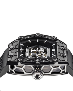 Czarny zegarek Crypto King Hexagon - Image #2