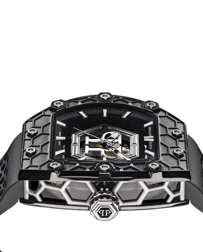 Czarny zegarek Crypto King Hexagon - Image #2