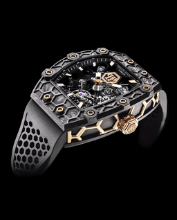 Czarny zegarek Crypto King Hexagon - Image #1
