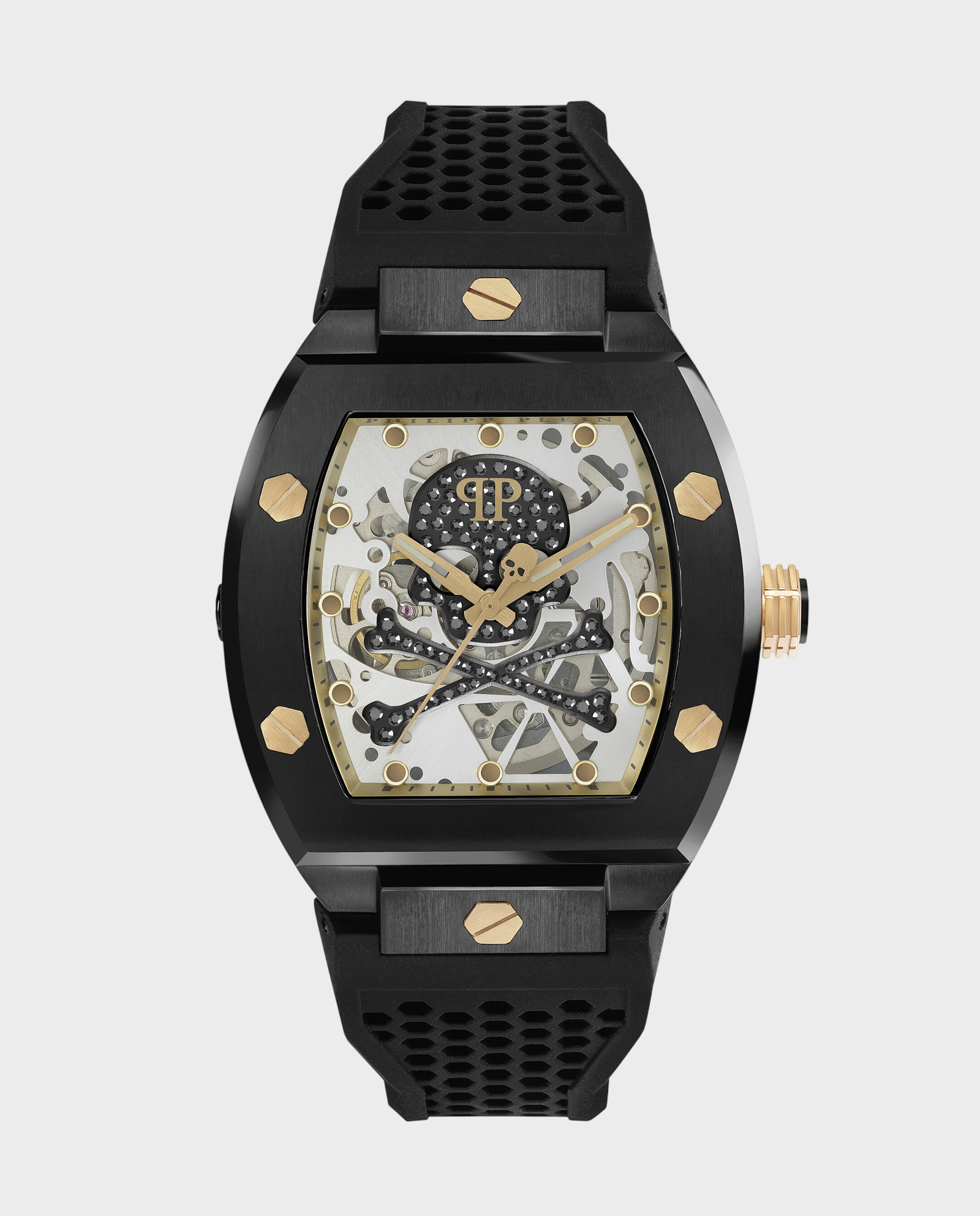 Czarny zegarek The Skeleton Caviar - Image #0