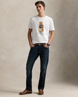 Biały t-shirt Polo Bear Custom Slim Fit - Image #2