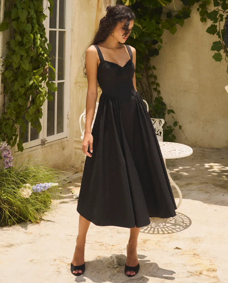 Rozkloszowana midi sukienka Juliette