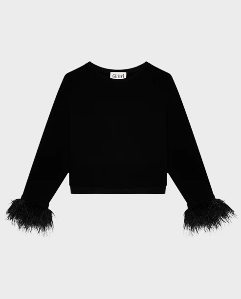 Bluza z ozdobnym rękawem Margaux