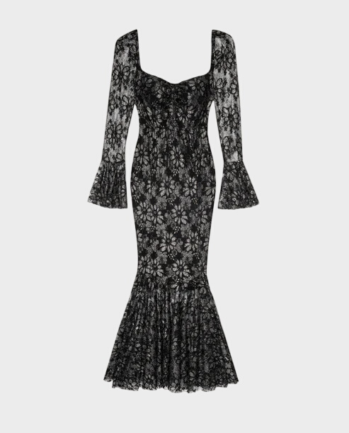 Czarna sukienka Morticia