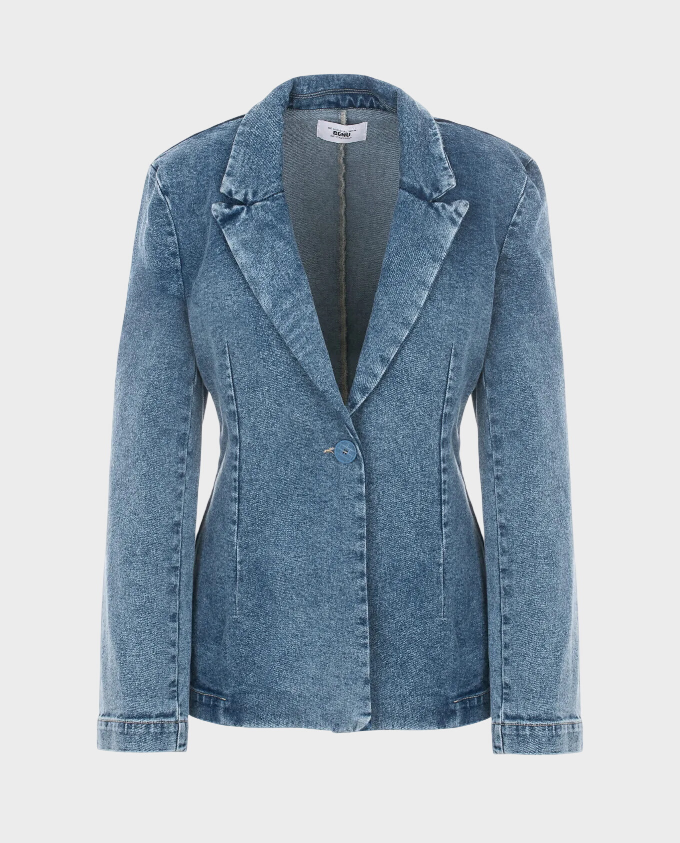 Taliowana marynarka z denimu - Image #0