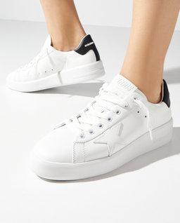 Białe skórzane sneakersy Purestar - Image #2