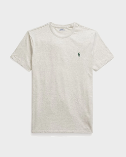 Szara bawełniana koszulka Slim Fit - Image #1