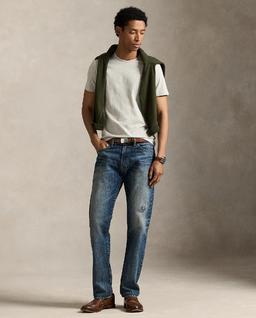 Szara bawełniana koszulka Slim Fit - Image #2