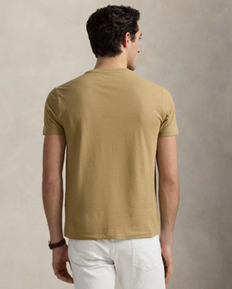 Beżowa bawełniana koszulka Slim Fit - Image #3