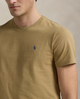 Beżowa bawełniana koszulka Slim Fit - Image #4