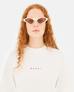 Okulary przeciwsłoneczne Marni Tikbarri Cream - Image #4
