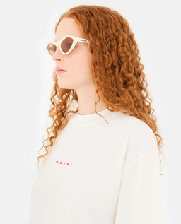 Okulary przeciwsłoneczne Marni Tikbarri Cream - Image #5