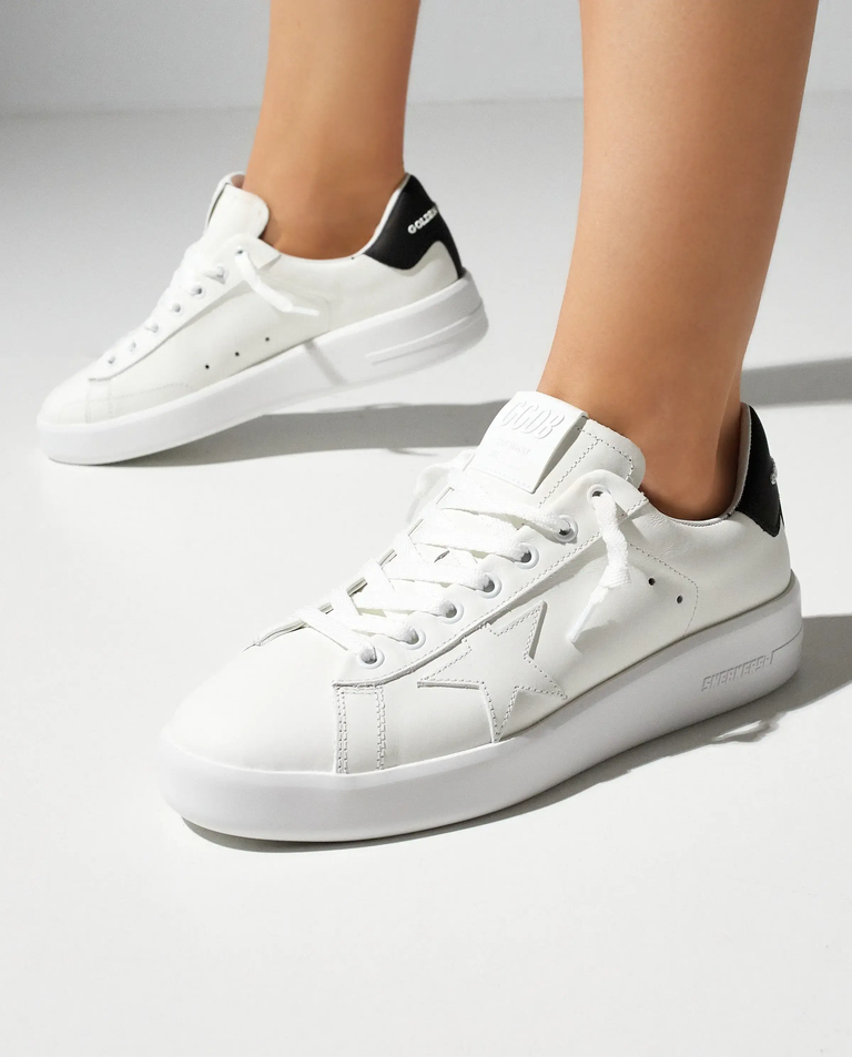 Białe skórzane sneakersy Purestar - Image #1