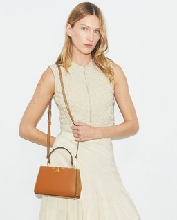Brązowa torebka Mini Eleanor Satchel - Image #1