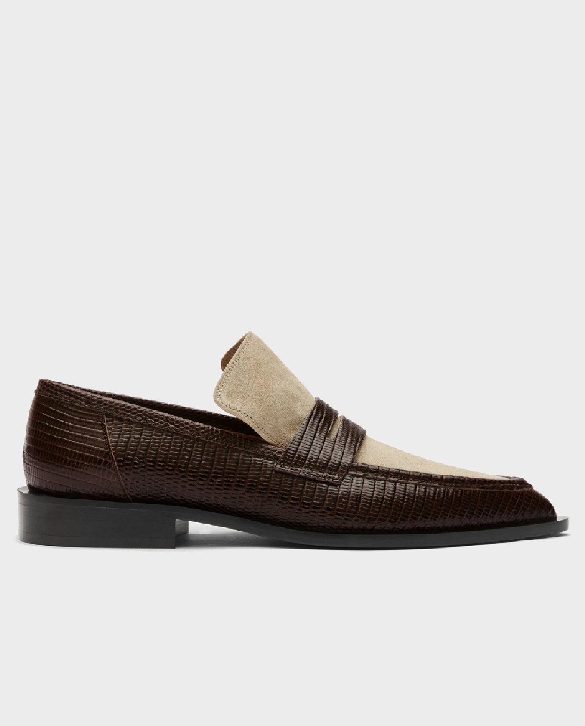 Loafersy we wzór skóry jaszczurki Montazzoli - Image #1