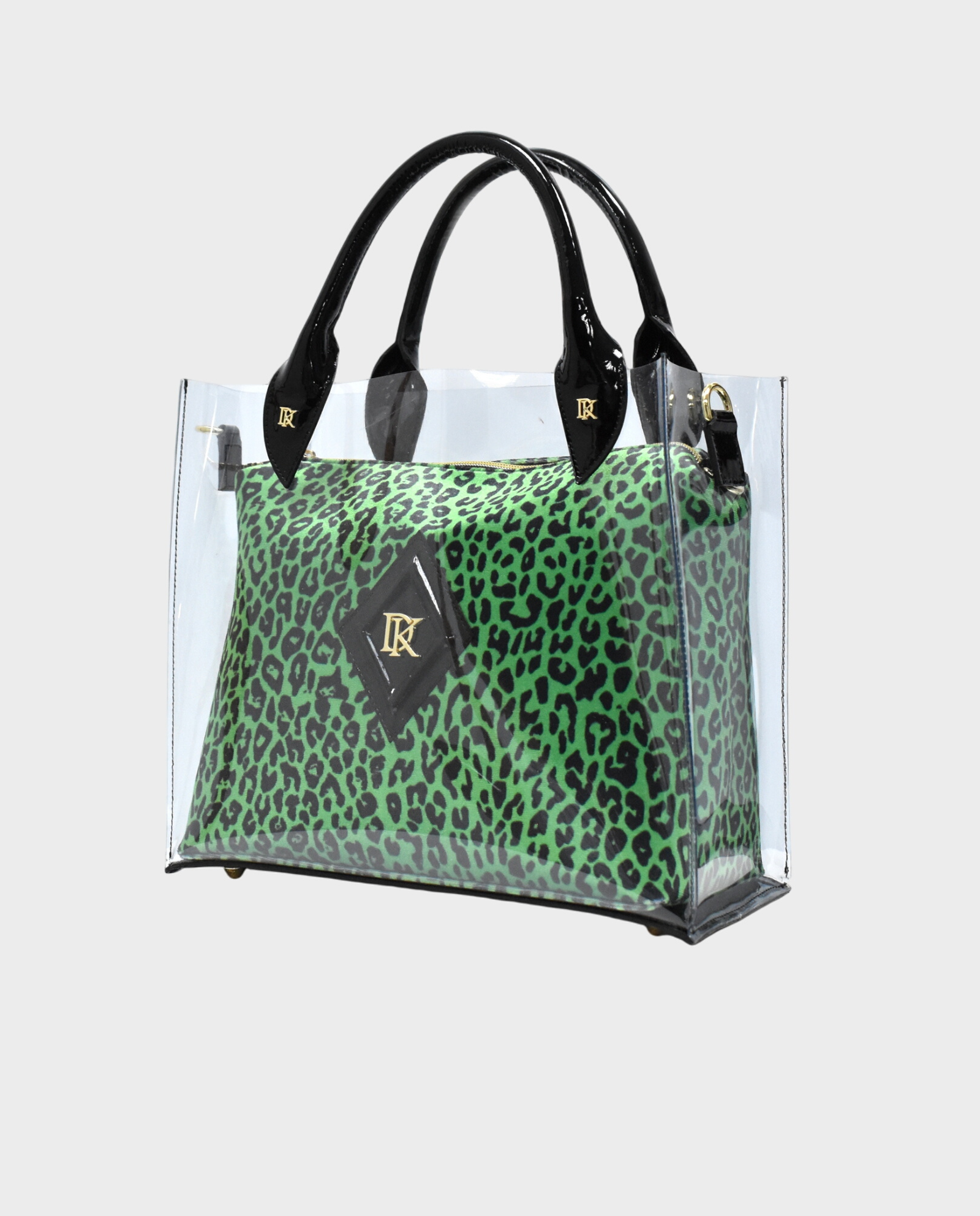 Silikonowa torebka Shopper Green Panther - Image #0
