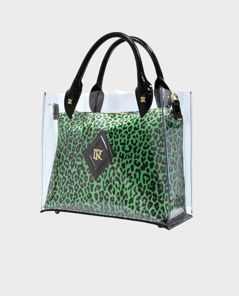 Silikonowa torebka Shopper Green Panther - Image #0